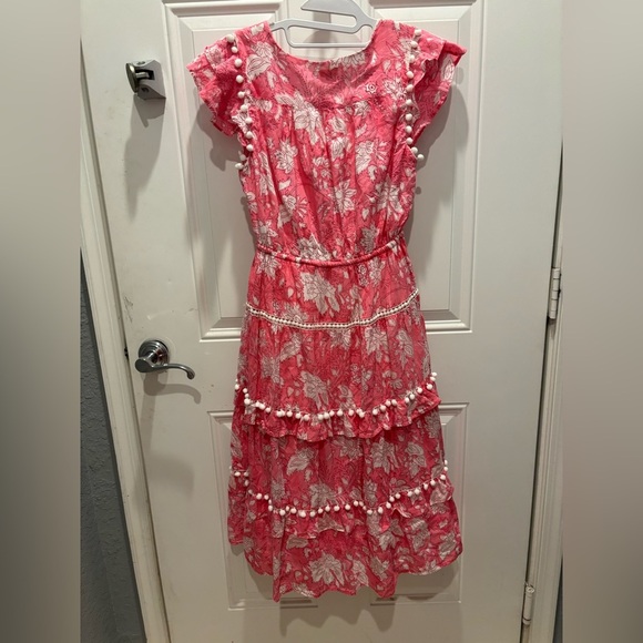 The Kemble shop CECE DEEP PINK POM POM DRESS - Picture 4 of 5